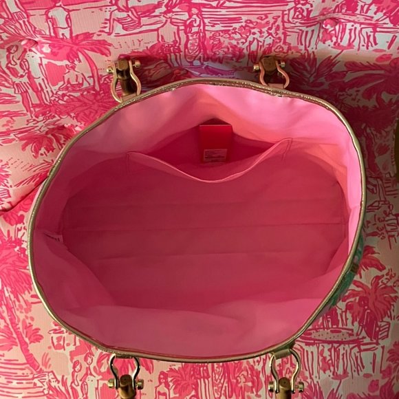 Lilly Pulitzer Suite Views Greydon Canvas Tote  NWT - Picture 6 of 6